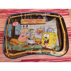 2003 Krusty Krab Spongebob Metal TV Tray